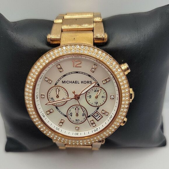 MICHAEL KORS Parker MK5491 Womens Stainless Steel Analog Dial Quartz Watch AM504 - Picture 2 of 11